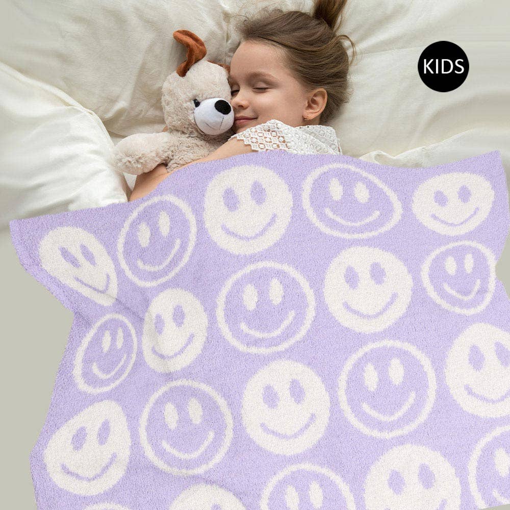 Sensibling Corp. - Wholesale Bedding Blanket - Kids & Baby - Smile Patterned Reversible Kids Throw Blanket3