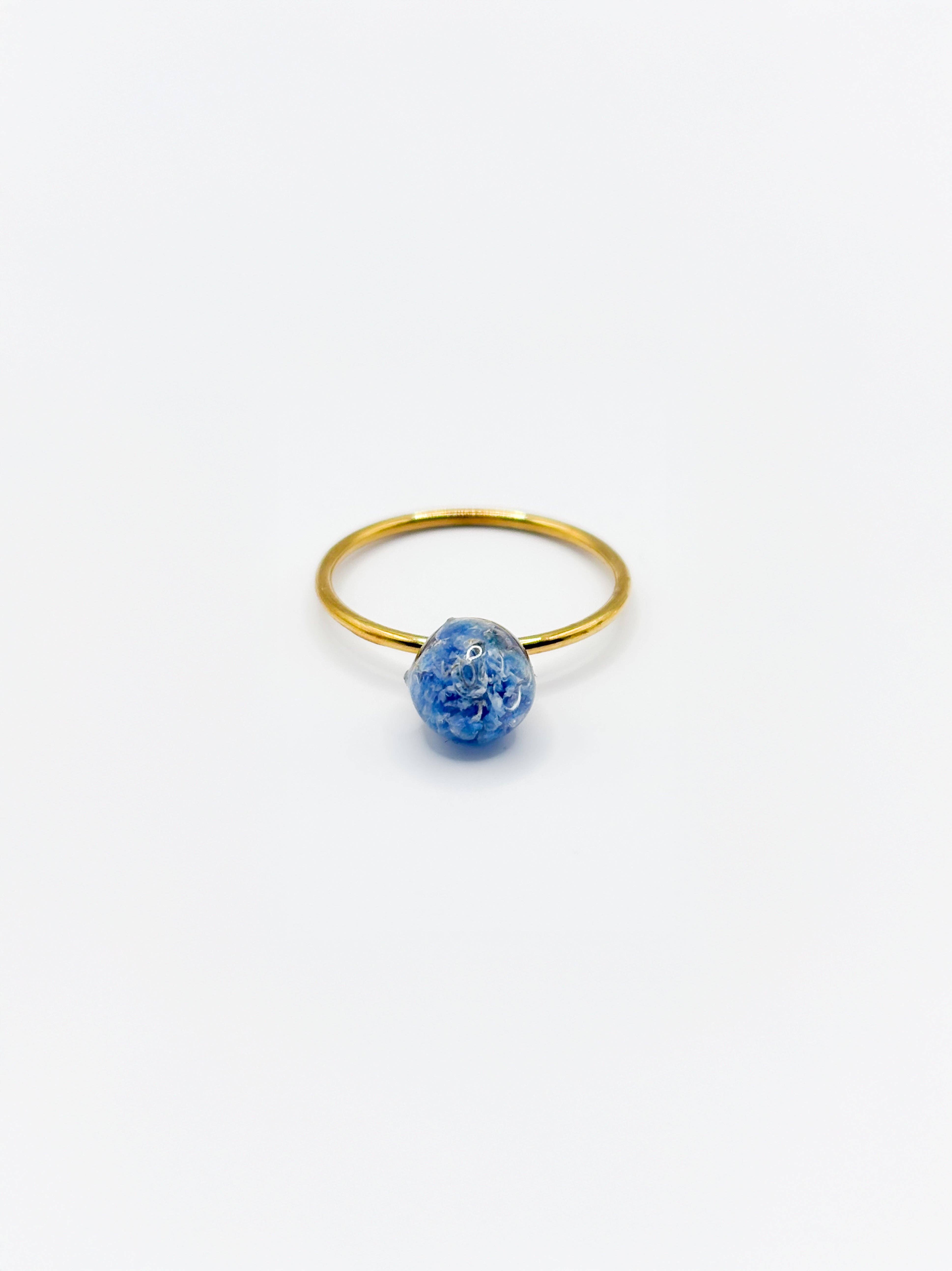 CH Design – wholesale Cocktail/statement ring – Late Bloomers Blue Ring