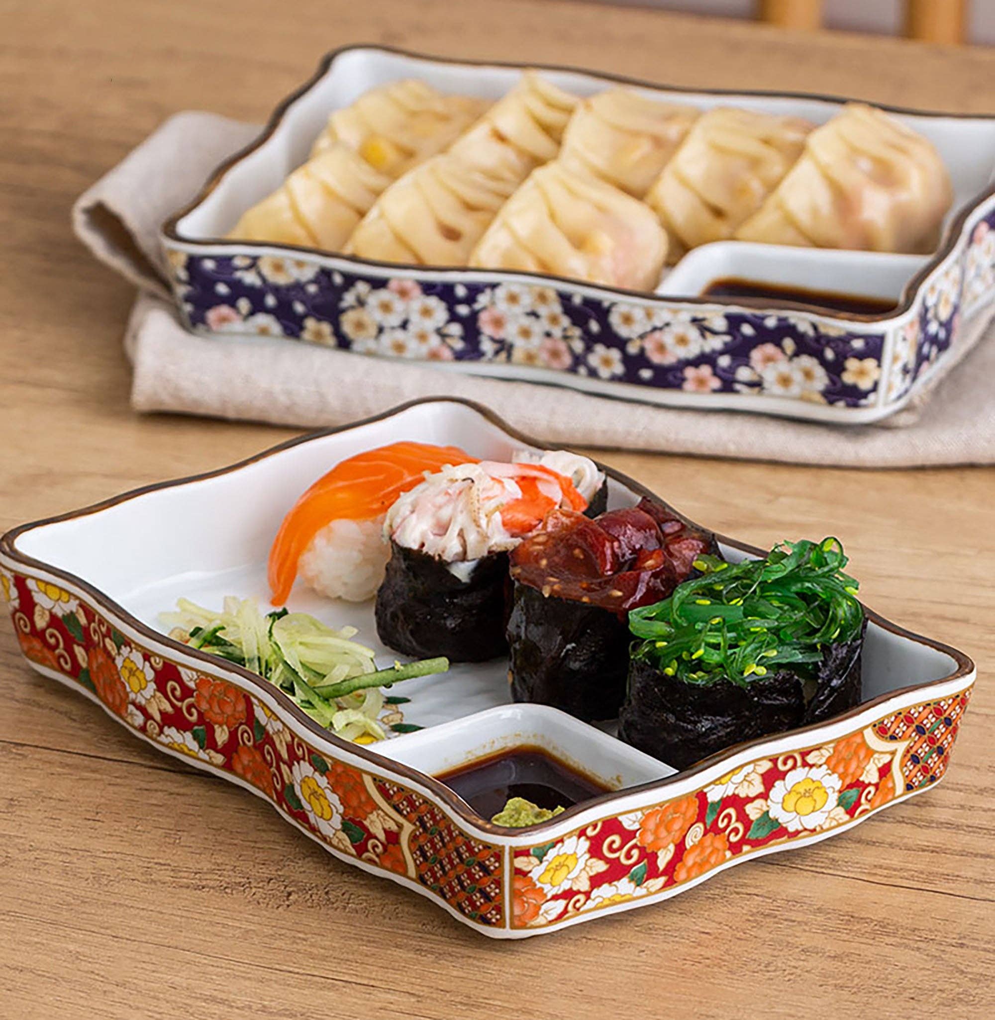 MinoCraft - Vente Plateaux de service - Assiette en porcelaine avec zone de sauce7