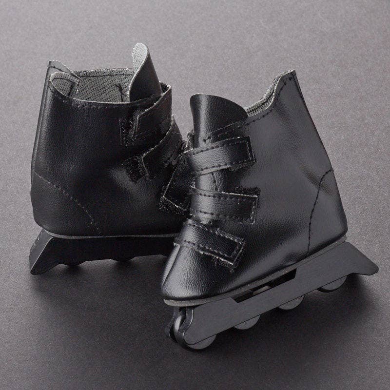 Black Roller Blades Doll Skate Shoes for wholesale on Faire2