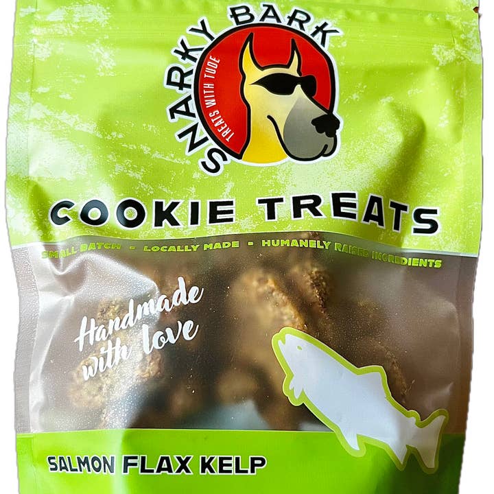 Snarky Bark - Wholesale Pet Treats - Dog - Snarky Bark Salmon Flax Kelp Cookie Treats1
