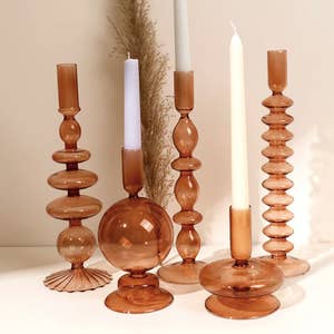Purchase Wholesale glass candlestick holders. Free Returns & Net 60 Terms  on Faire