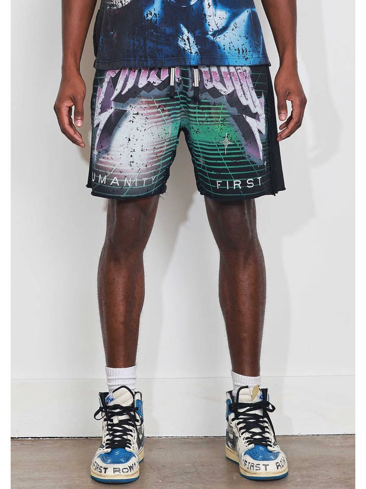 Black WASHED HUMANITY FIRST SHORTS for wholesale on Faire