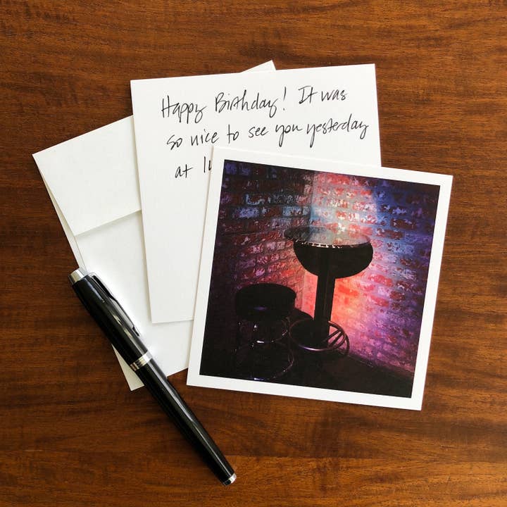 Hörnet Tabell Blank Gratulationskort för wholesale av Whispered Light Greeting Cards