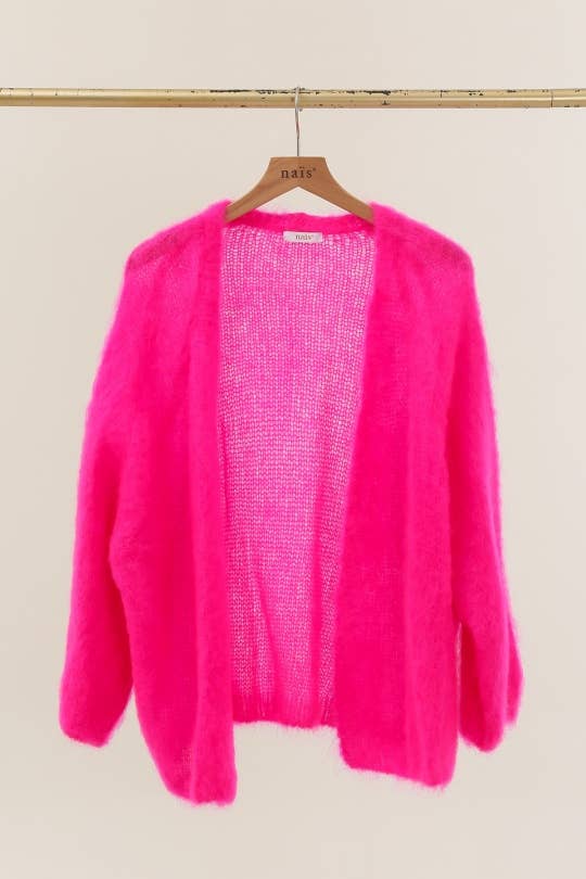 NAÏS PARIS - Venta al por mayor Cárdigan - Mujer - Cárdigan suelto de longitud media en 80 % kid mohair21