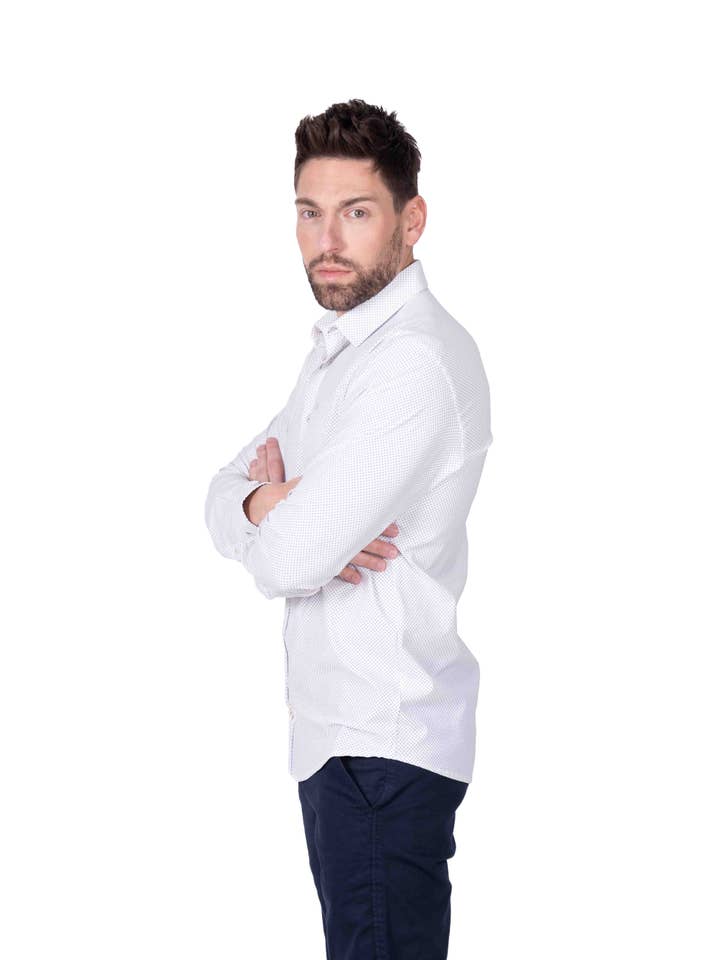 Yellow Skin - Wholesale Button Down Shirt - Men's - 886 C/8 ELASTIC SHIRT1