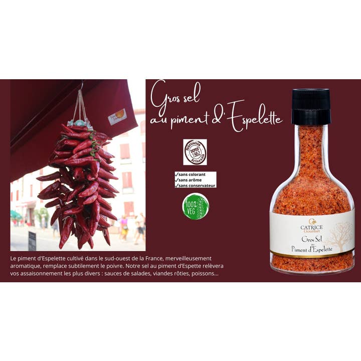 Espelettepepparsalt Stapelbar Kvarn 280g för wholesale av CATRICE GOURMET