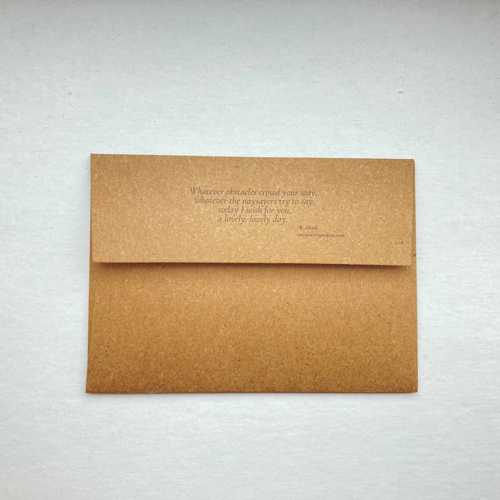 tiny poetry project - Wholesale Thinking of You Card - YOU are DAZZLING: LIFT ME UP! CARD