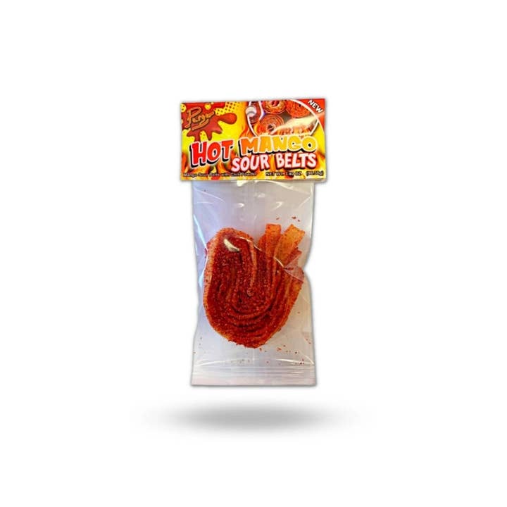 I Got Your Candy - Wholesale Gummy - Parga Hot Mango Sour Belts 3.4oz - 20ct