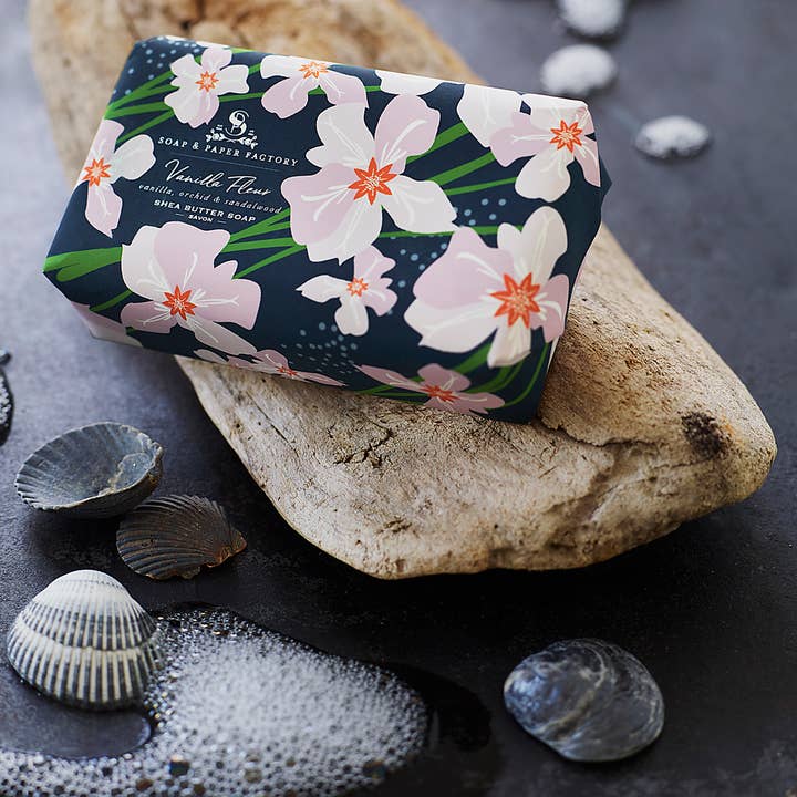 Soap & Paper Factory - Wholesale Bar Soap - Vanilla Fleur Shea Butter Soap