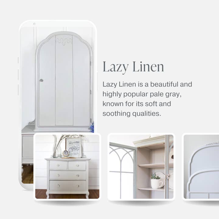 Country Chic Paint - Wholesale Furniture Wax/Paint - Lazy Linen - Chalk Style Paint for Furniture & Home Decor4