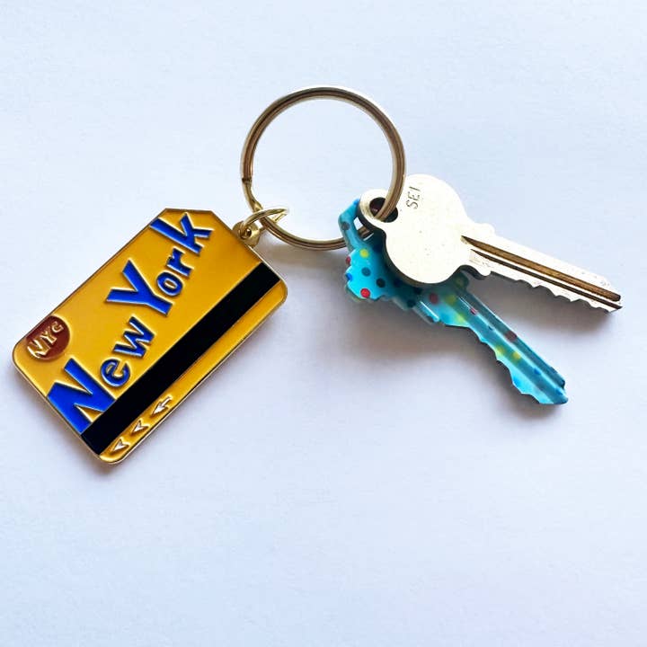 Made by Nilina - Wholesale Keychain - Unisex - New York City Metrocard Enamel Keychain NY Subway Souvenir2