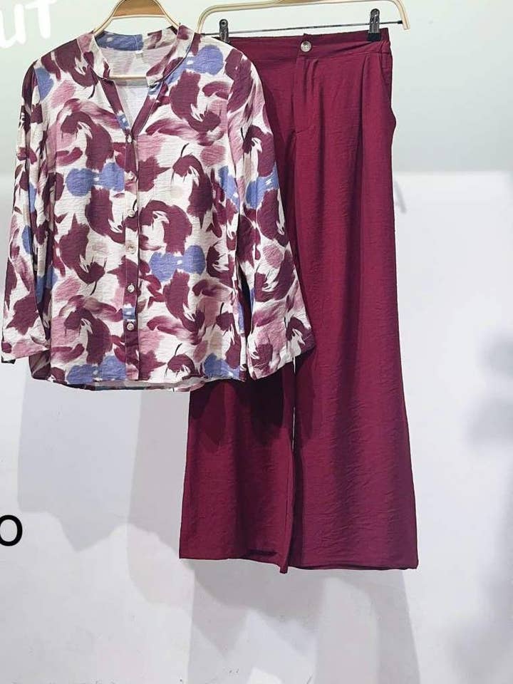 SWEET MAGIC MODA Y COMPLEMENTOS - Venta al por mayor Conjuntos de top y pantalón (NO para estar en casa) - Mujer - CONJUNTO ESTAMPADO1