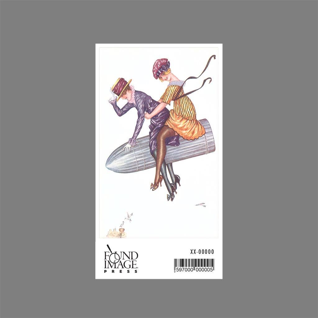 Found Image Press – Adesivo por atacado – Autocolante GY-249 Casa Divertida, Lá vai ela1