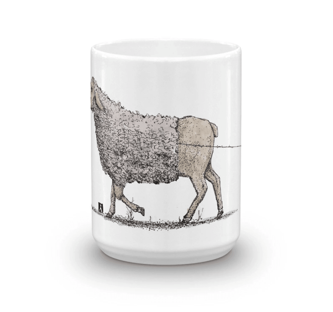 Bellavance Ink - Wholesale Coffee Mug - Coffee Mug With Sheep Losing Her Wool4