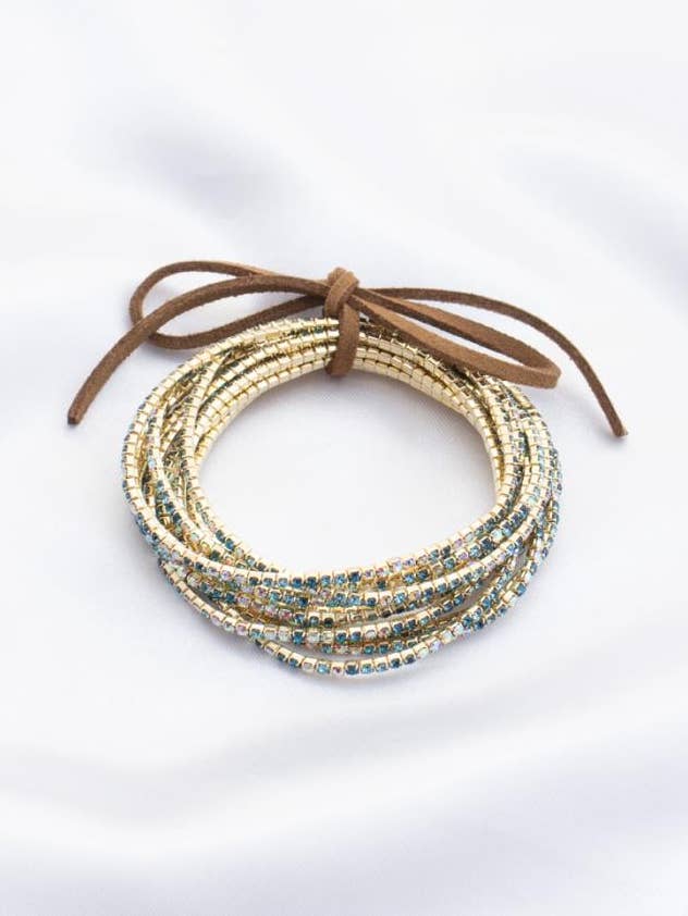 RHINESTONE MULTI LAYER BRACELET SET 72 for wholesale by anbfashion