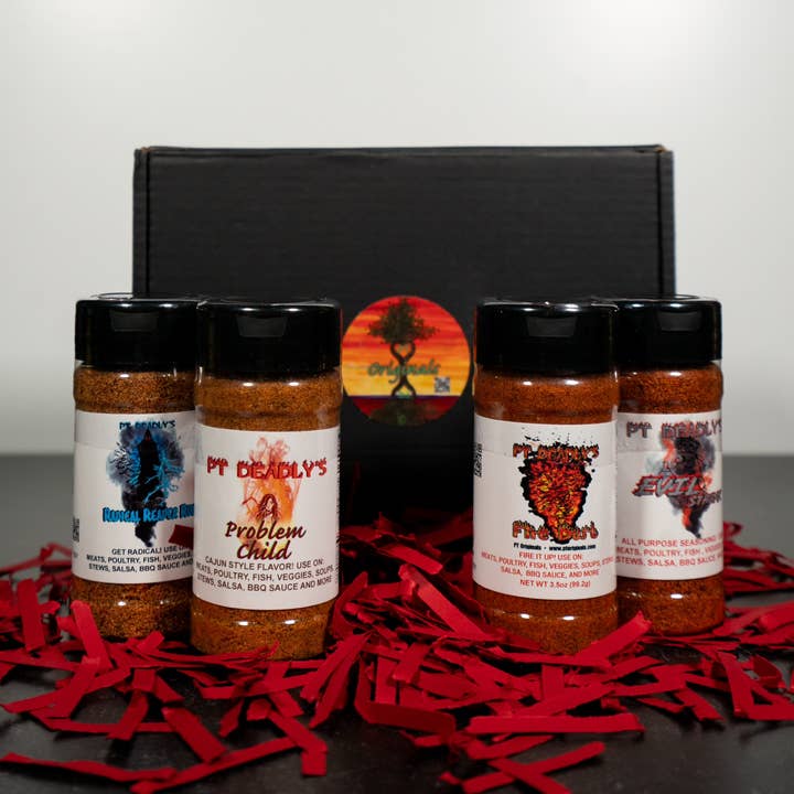 PT Deadly's Original Seasonings Gift Box for wholesale by PT Originals
