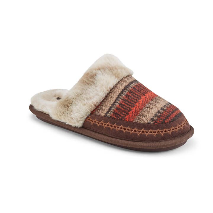 Cheyenne Muleâ„¢ - Rust Warm and Fuzzy Slipper for wholesale on Faire