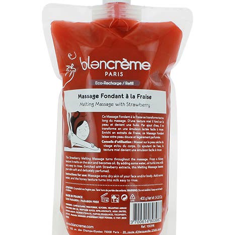 Blancreme Melting Body & Face Massage - Strawberry 400ml for wholesale by Blancrème Paris