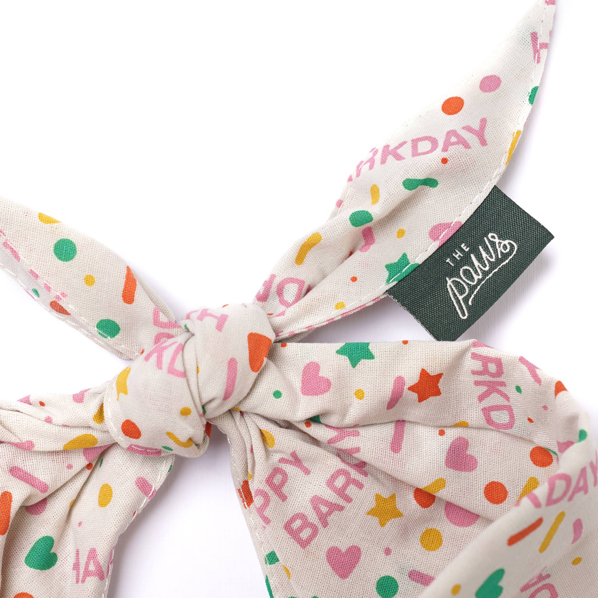 The Paws - Wholesale Pet Bandana - Dog - Sparkle Pawty Pink Dog Bandana3