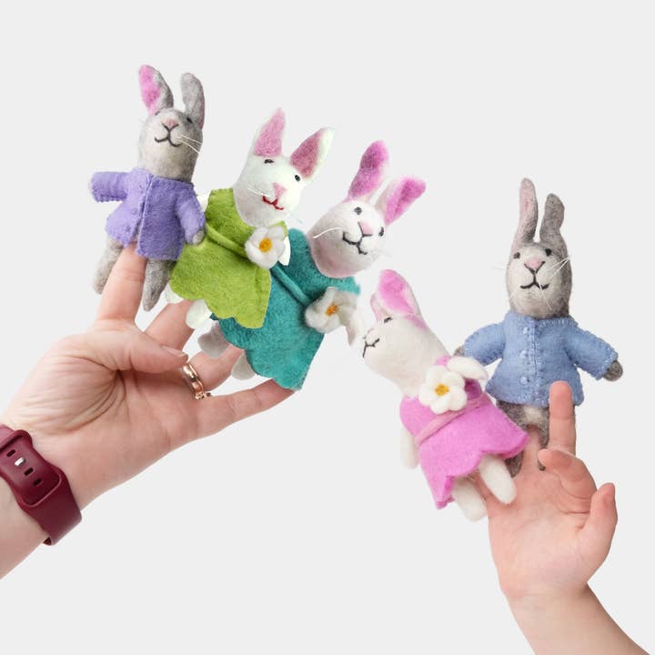 The Winding Road - Wholesale Finger Puppet - Kids & Baby - Finger Puppets - Bunny - Assorted