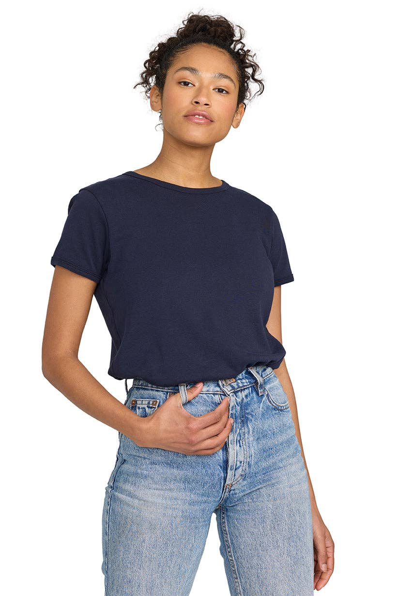 US Blanks - Wholesale T-Shirt - Women's - Baby Rib Tee - 100% Organic Cotton 1x1 rib, 5.7 oz8