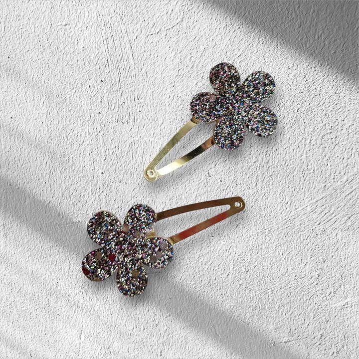 Kids4trendy - Wholesale Hair Clip - Kids - Glitter flower girl mega pack6