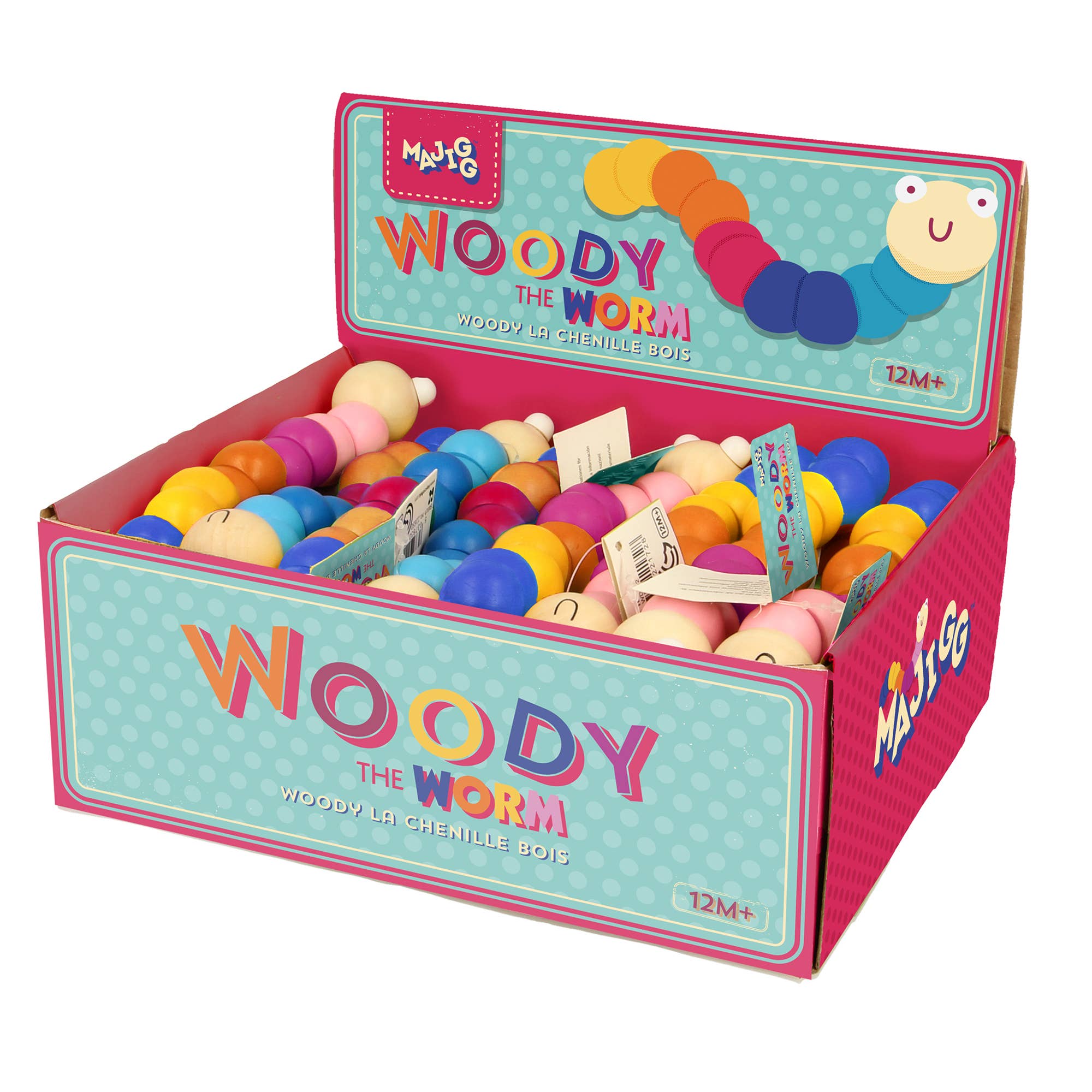 Keycraft - Wholesale Wood Toy - Kids - Majigg Woody the Worm  Wooden Toy2