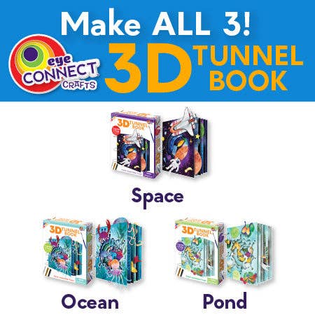 EyeConnect Crafts - Wholesale DIY Craft Kit - Kids - 3D Tunnel Book: OCEAN (Deluxe Size)8