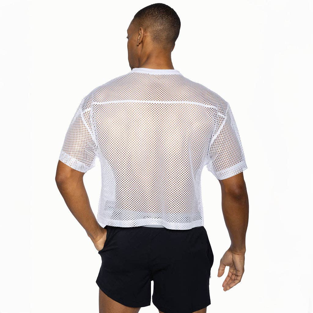 White Short Sleeve Practice Jersey for wholesale on Faire4