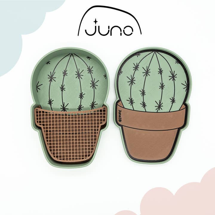 Juno 3D - Wholesale Jewelry Box/Organizer - Bella Cactus 3D Printed Cornstarch Container & Tray3