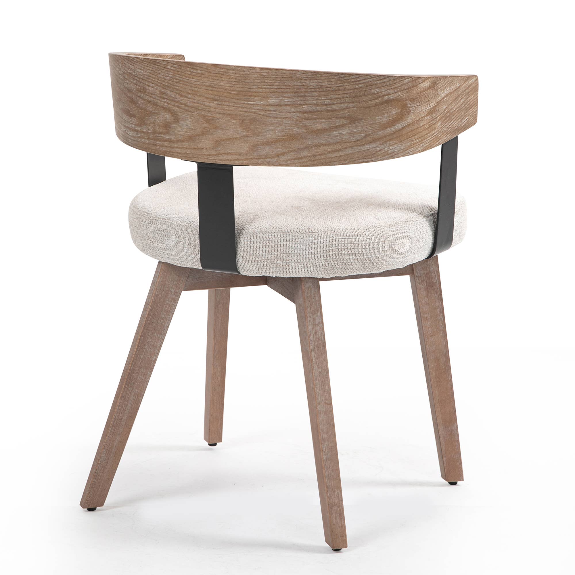 Glamour Home - Wholesale Chair - Beck Beige Linen Fabric Dining Chair Set with Wood Legs7