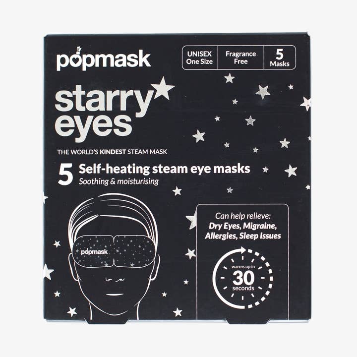 Stjerneøjne selvopvarmende øjenmasker for engroshandel hos Popmask London