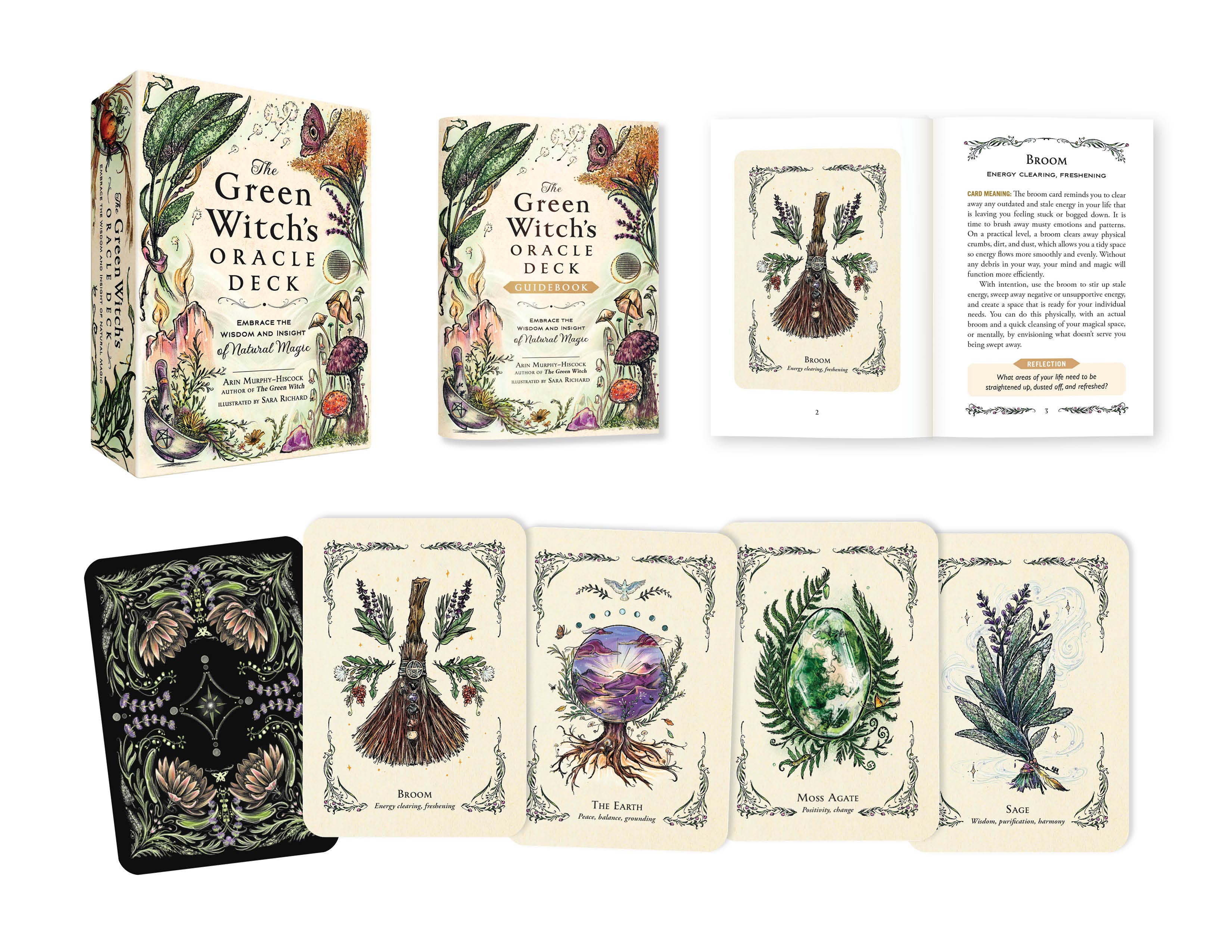 Simon & Schuster UK – wholesale Tarot cards – Green Witch's Oracle Deck6