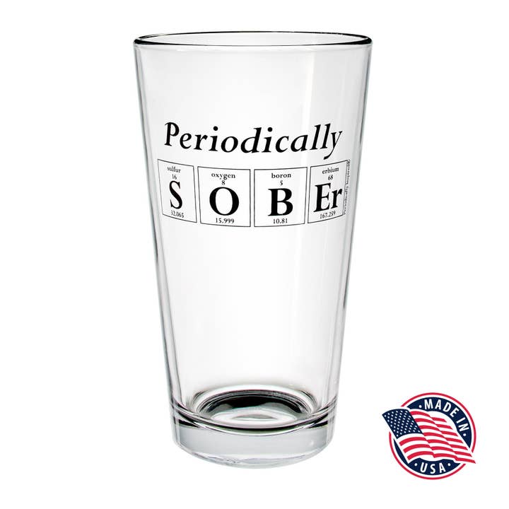 PERIODISK ÆDRU Pint Glass for engroshandel hos Periodically Inspired