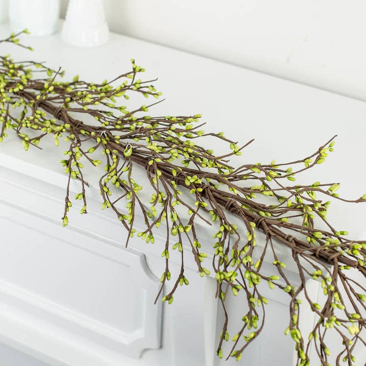 54" L Æblegrøn Pip Bærguirlande for engroshandel hos Factory Direct Craft