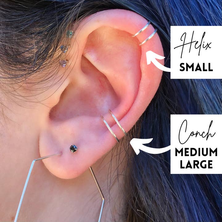 Red Giraffe Designs - Wholesale Manchet-/omslagoorbellen - Dubbele draad oormanchet2