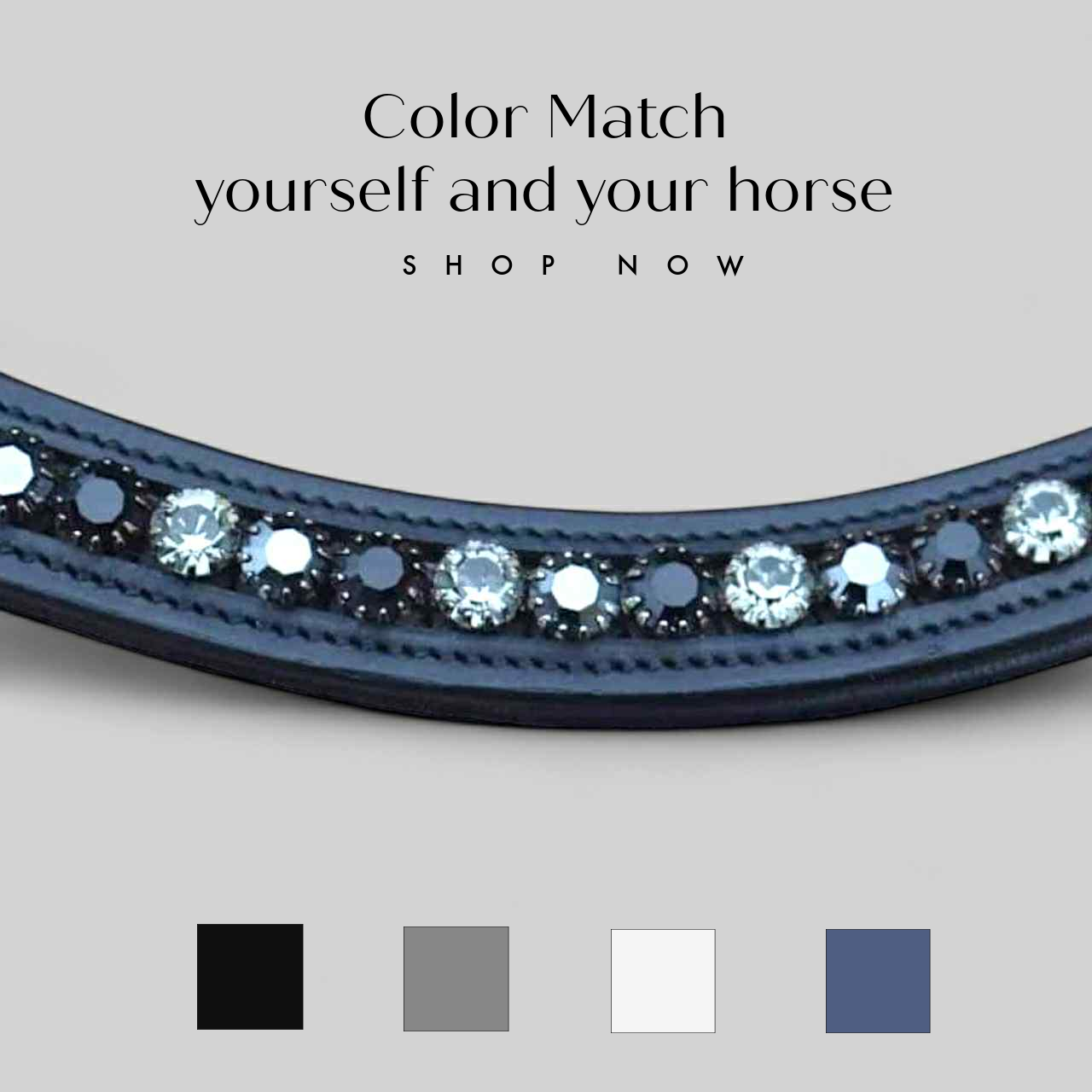 EPONIA EQUESTRIAN LIFESTYLE - Venta al por mayor Equipamiento de equitación - Frontal para caballo con cierre rápido y cristales Preciosa1