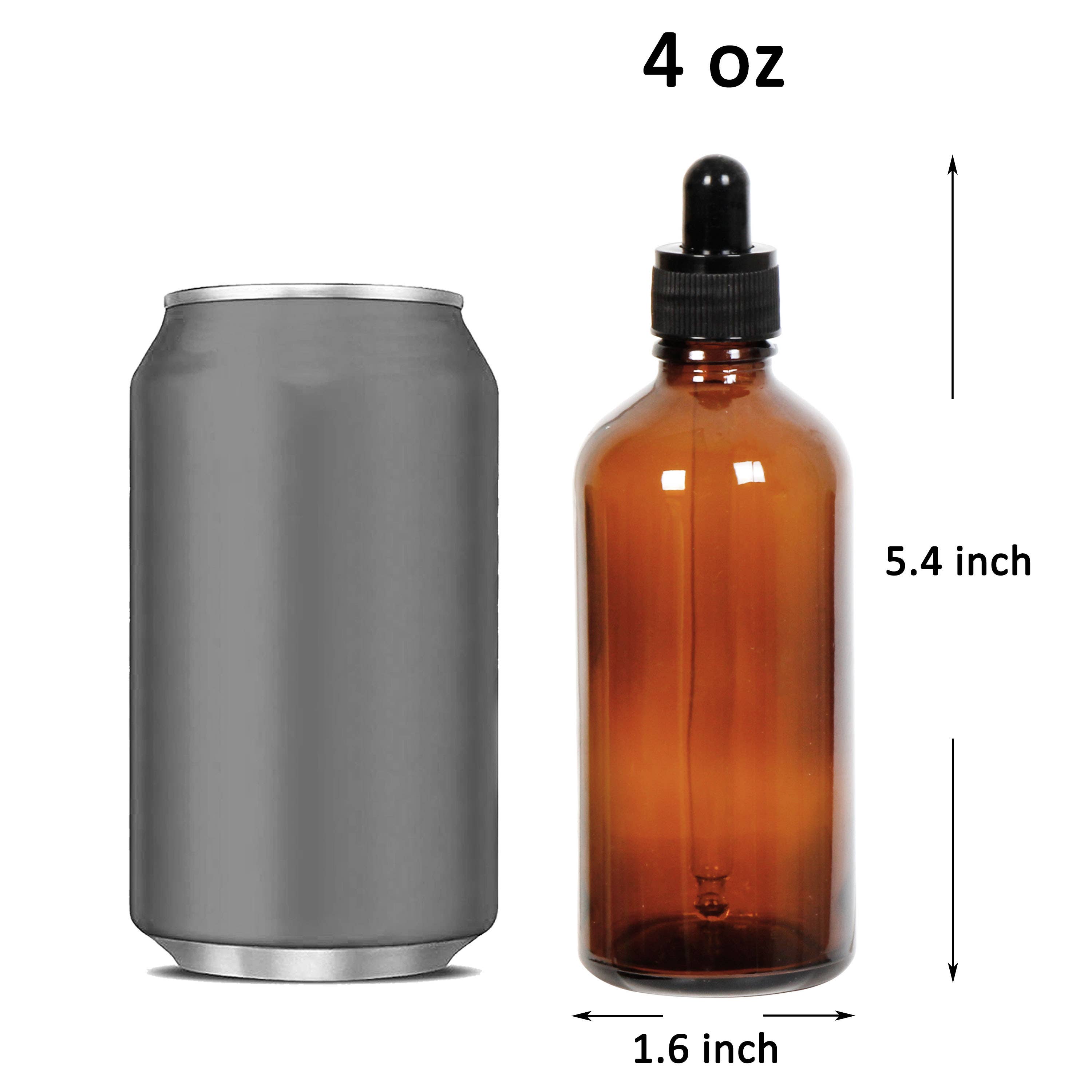 Youngever - Wholesale Essential Oil Holder - Youngever 16 Pack 4OZ  Glass Dropper Bottles - Amber1