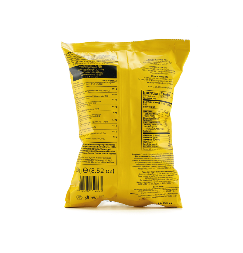 Patatas Nana – Engroshandel Chips – Patatas Nana syltede citronkartofler 100 g1
