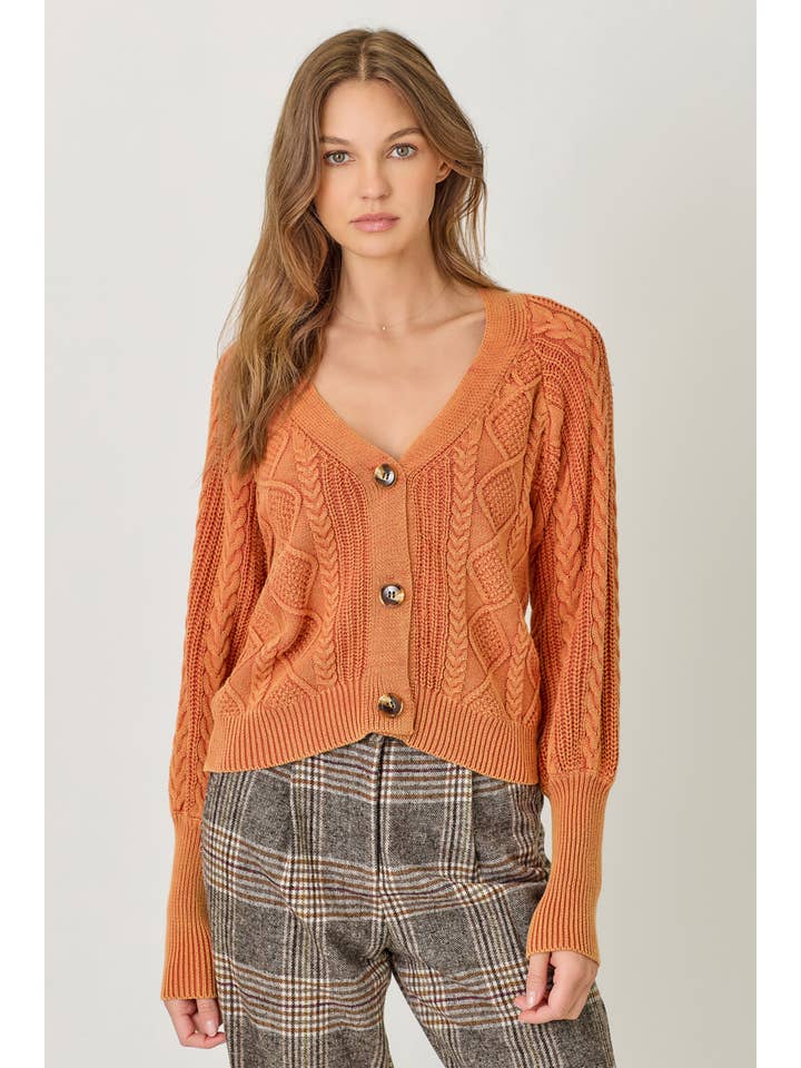 Mystree - Wholesale Cardigan - Women's - 61177 Mixed Weaving Sweater Cardigan10
