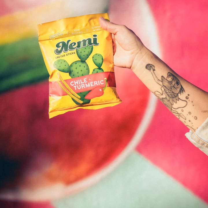 Nemi Snacks – wholesale Puffed snack – Chile Turmeric - Crunchy Nopales Cactus Nemi Snacks3