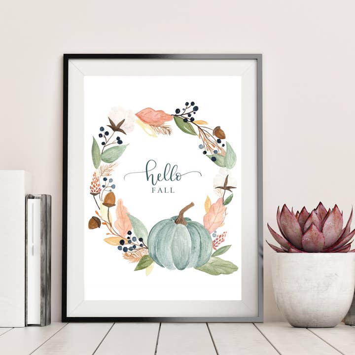 Hallo Herbst-Print für den Großhandel von Two Peas Paper Co.