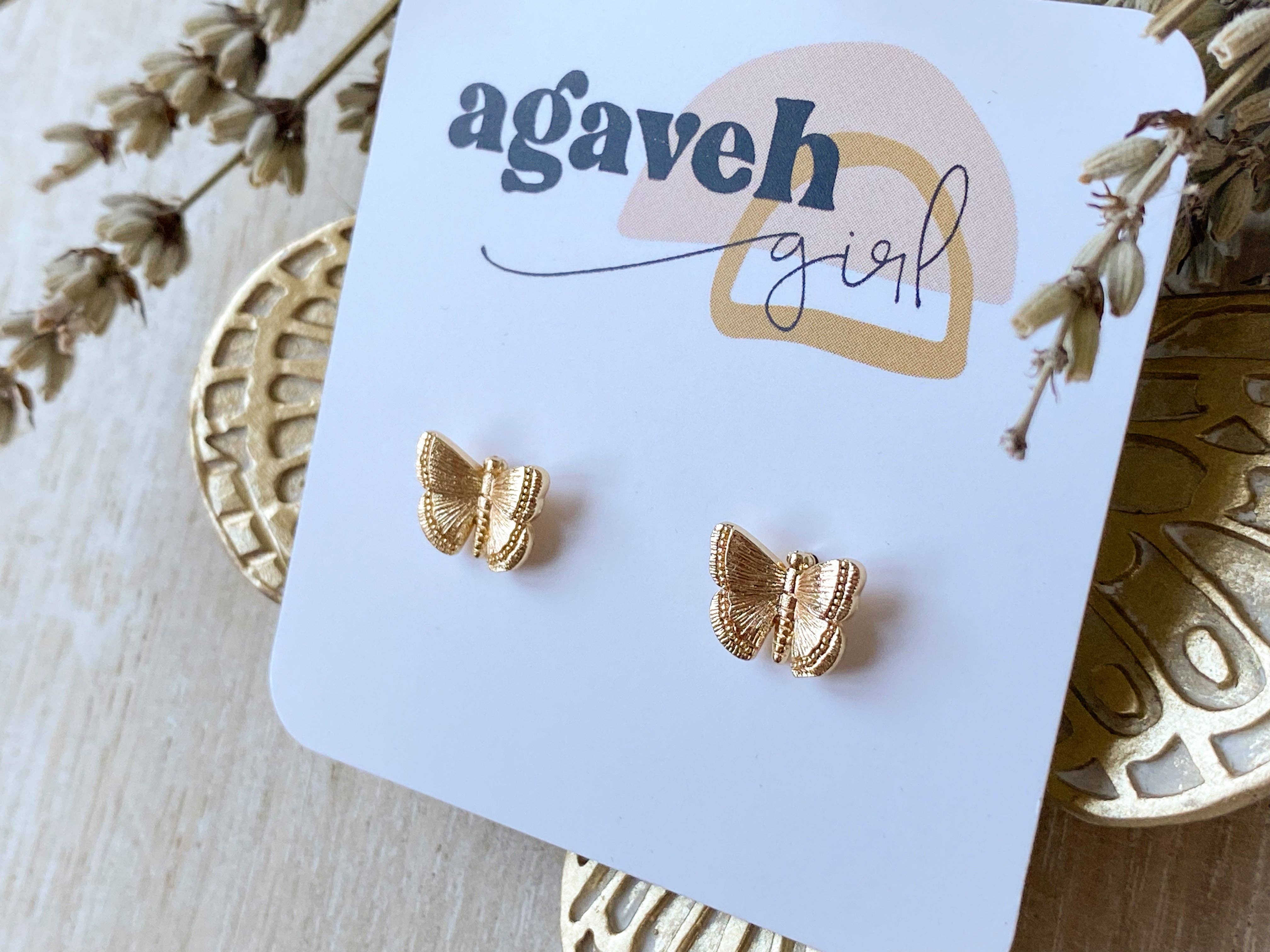 Agaveh girl – wholesale Stud/post earrings – Juniper Studs0