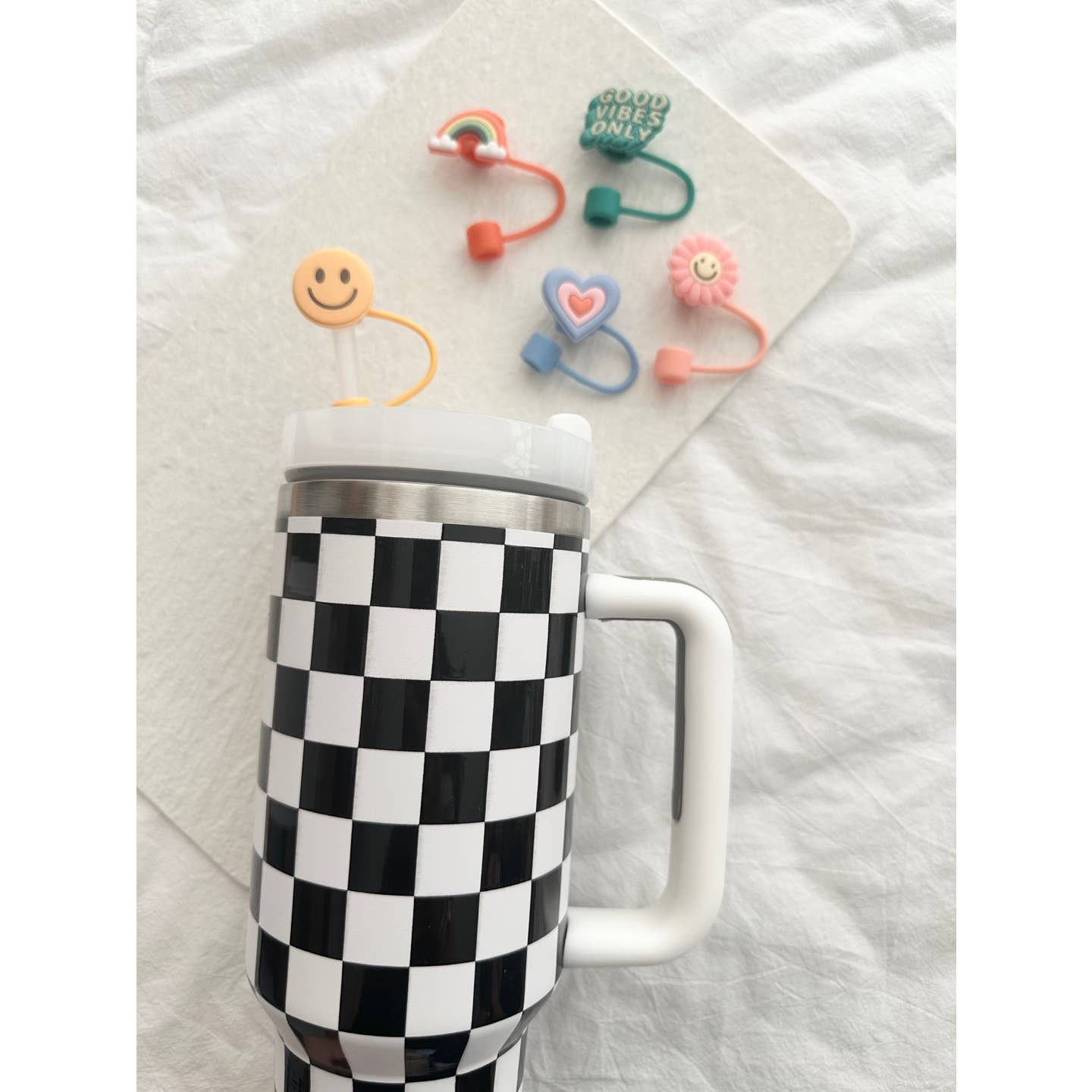 Assorted 40oz Tumbler Straw Covers Toppers - LUCA for wholesale on Faire1