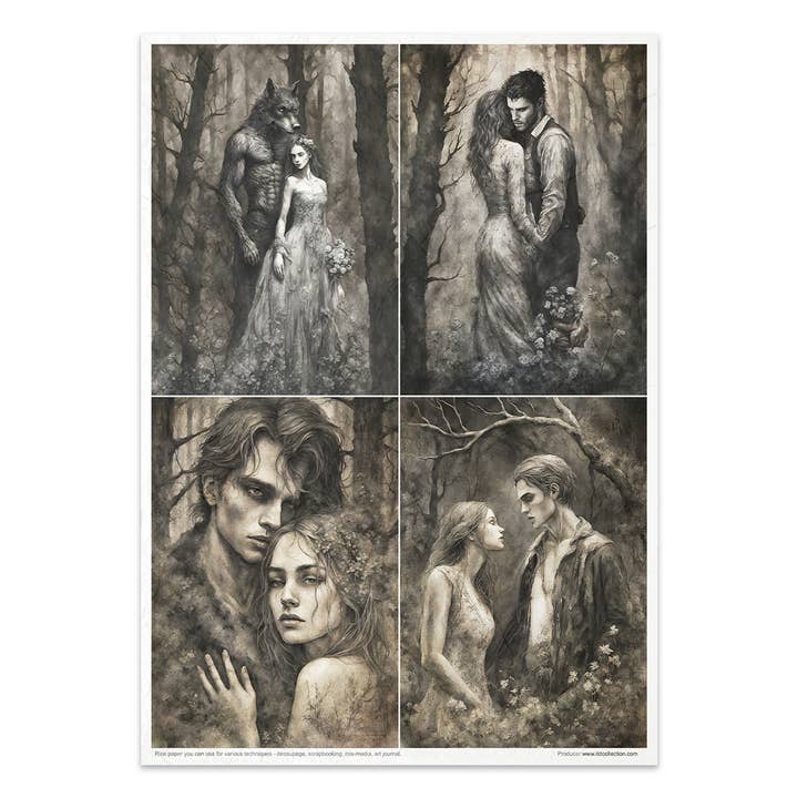 ITD Collection - Vendita all'ingrosso Attrezzature per lavoretti e fai da te - RP080 - Set Creativo Carta di Riso - 11 pezzi x A4 / 21x29,7 cm