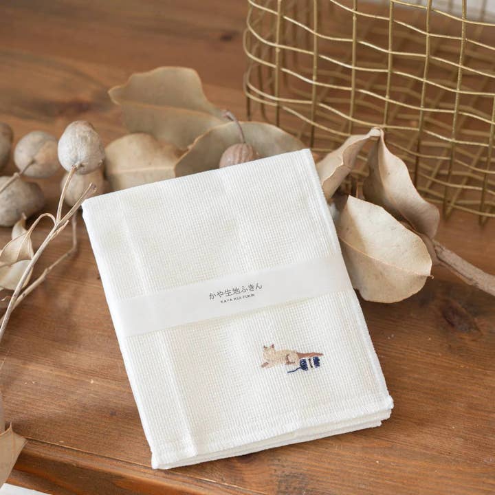 Kaya Dishcloth - Cat 30cm for wholesale by Made In Japan Tableware