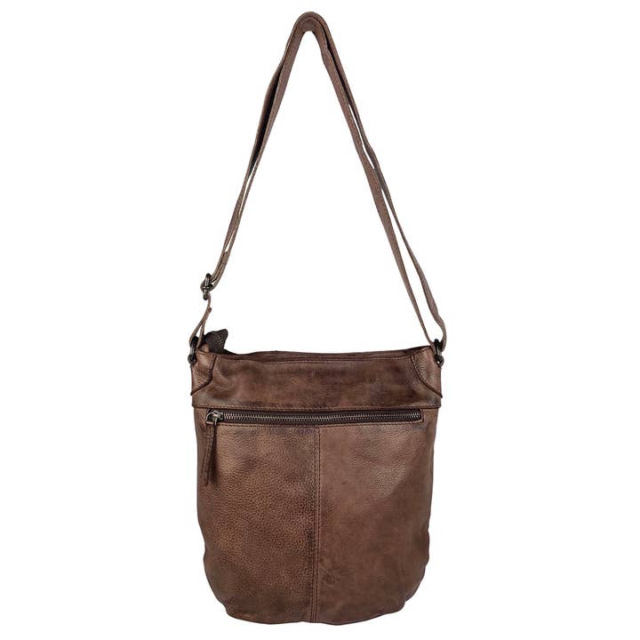 Arrigo - Wholesale Crossbody bag – Women's - Arrigo Ladies Crossbody Shoulder Washed Leather1