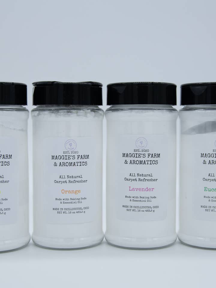 Carpet Refresher/ Carpet Odor Eliminator/ Carpet Deodorizer for wholesale by Maggie's Farm & Aromatics