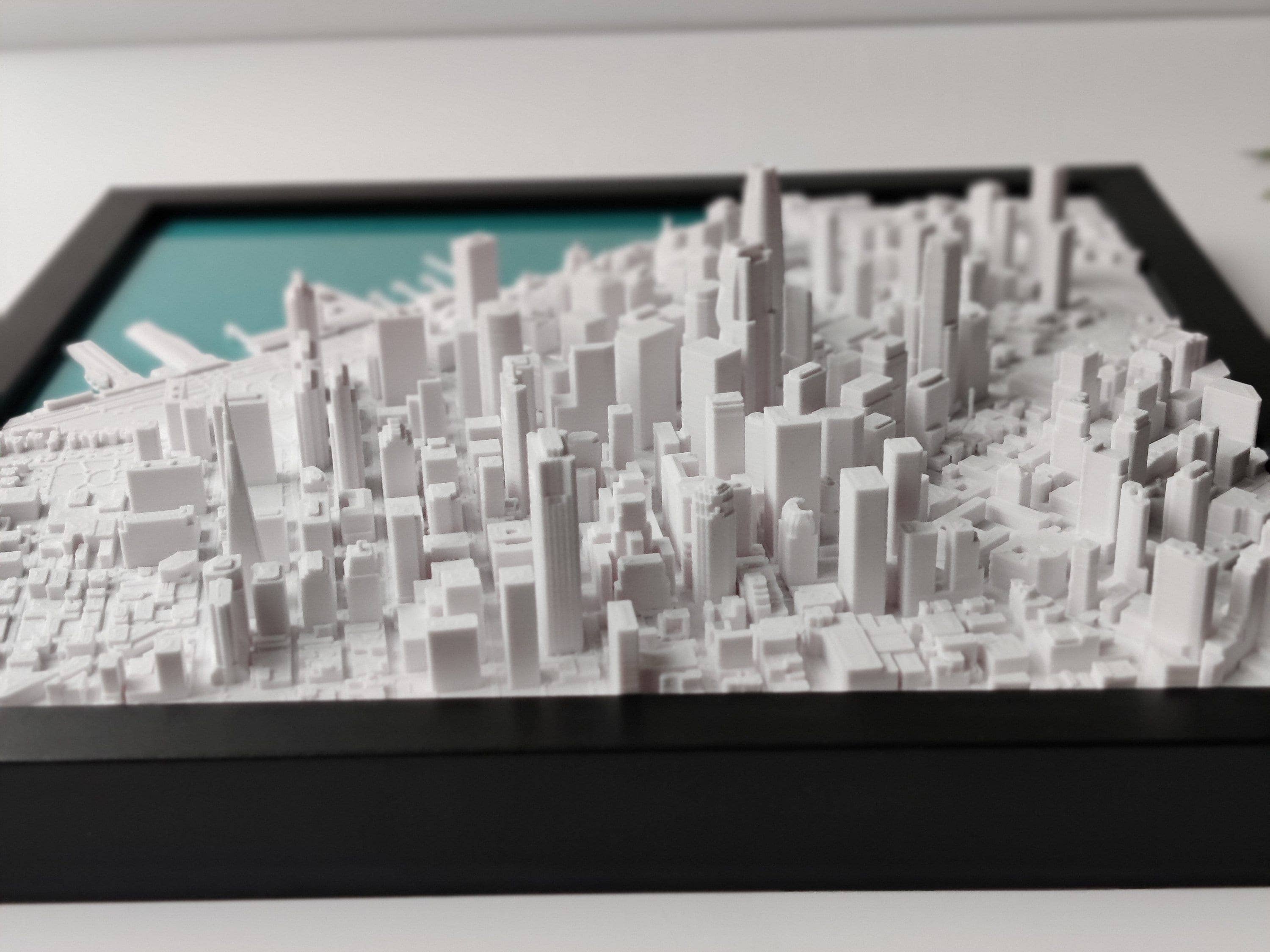 Micropolitan - Vente Cartes - Carte de la ville 3D de San Francisco | Art mural, décoration d'intérieur pour le bureau8